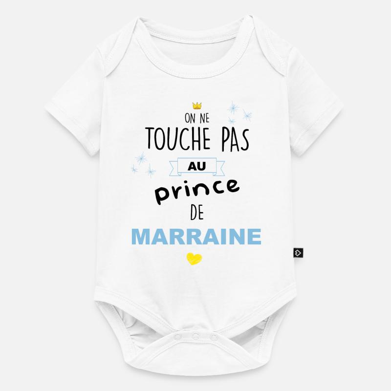 Body bebe Prince de marraine - Body à manches courtes Premium Bébé - blanc