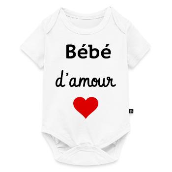 bébé d'amour - Body à manches courtes Premium Bébé - blanc - Devant
