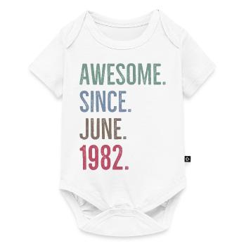 Awesome Since June 1982 - Baby Premium short-sleeve bodysuit - white - Front