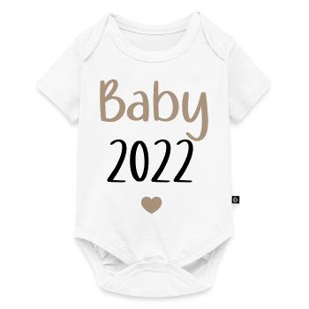 Baby 2022 - Baby Premium Kurzarmbody - Weiß - Vorne