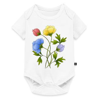 Fleur - Body à manches courtes Premium Bébé - blanc - Devant