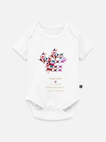 Genie - Baby Premium Kurzarmbody - Weiß