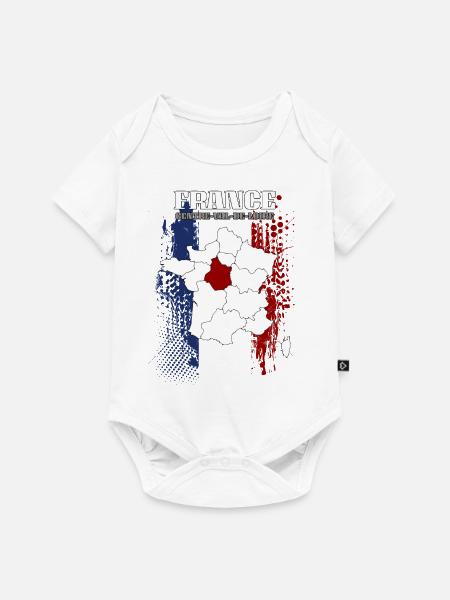 Centre val de Loire - Baby Premium Kurzarmbody - Weiß
