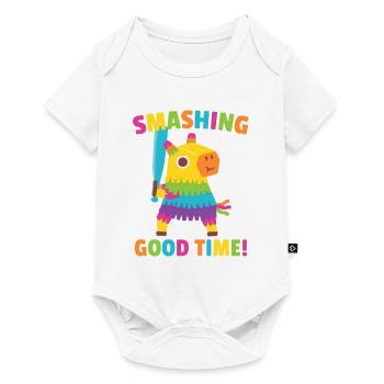 Pinata mignonne Smashing Good Time Cinco de Mayo - Body à manches courtes Premium Bébé - blanc - Devant