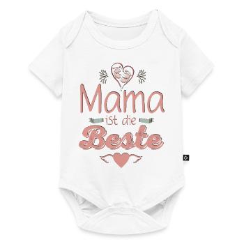 Die Beste Mama der Welt - Baby Premium Kurzarmbody - Weiß - Vorne