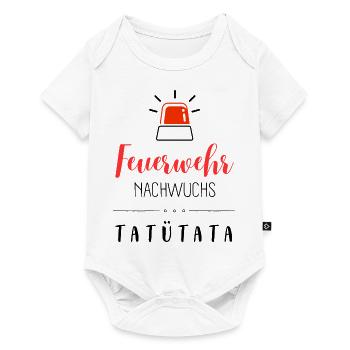 Feuerwehr Nachwuchs 🚒 - Baby Premium Kurzarmbody - Weiß - Vorne