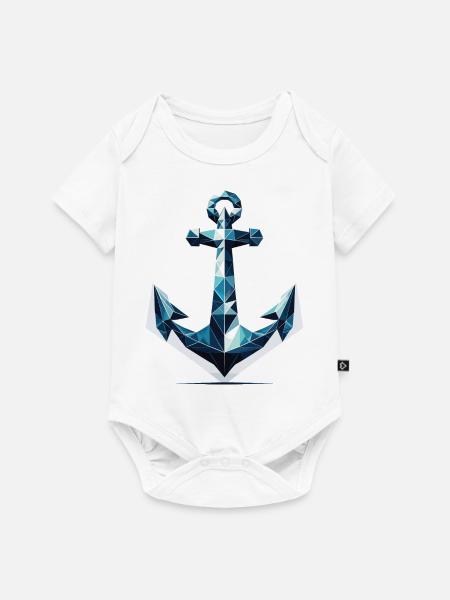 Polygon Anker - Baby Premium Kurzarmbody - Weiß