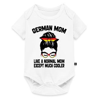 German Mom Like A Normal Mom Mother's Day 2024 - Body à manches courtes Premium Bébé - blanc - Devant