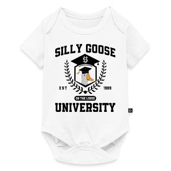 Silly Goose University Silly Goose University Meme - Baby Premium short-sleeve bodysuit - white - Front