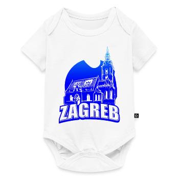 Zagreb Kroatien hrvatska hrv hrv travel tourist croat - Baby Premium Kurzarmbody - Weiß - Vorne