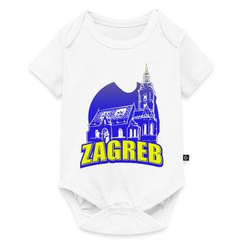 Zagreb Kroatien hrvatska hrv hrv travel tourist croat - Baby Premium Kurzarmbody - Weiß - Vorne