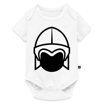 Viking Helmet Warrior - Baby Premium short-sleeve bodysuit - white - Front