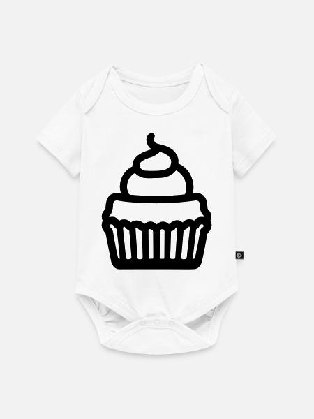 Cupcake - Baby Premium Kurzarmbody - Weiß