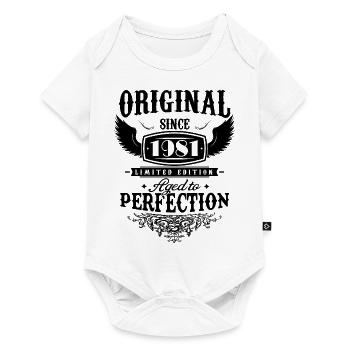 Perfection 1981 -43rd Anniversary,Original - Baby Premium short-sleeve bodysuit - white - Front