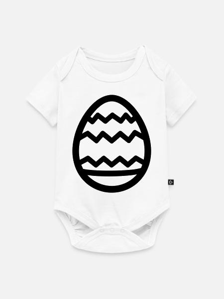 Ei - Baby Premium Kurzarmbody - Weiß