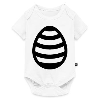 Ei - Baby Premium Kurzarmbody - Weiß - Vorne