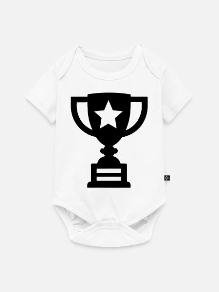 Trophäe - Baby Premium Kurzarmbody - Weiß