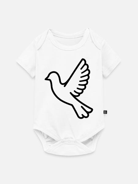 Taube - Baby Premium Kurzarmbody - Weiß