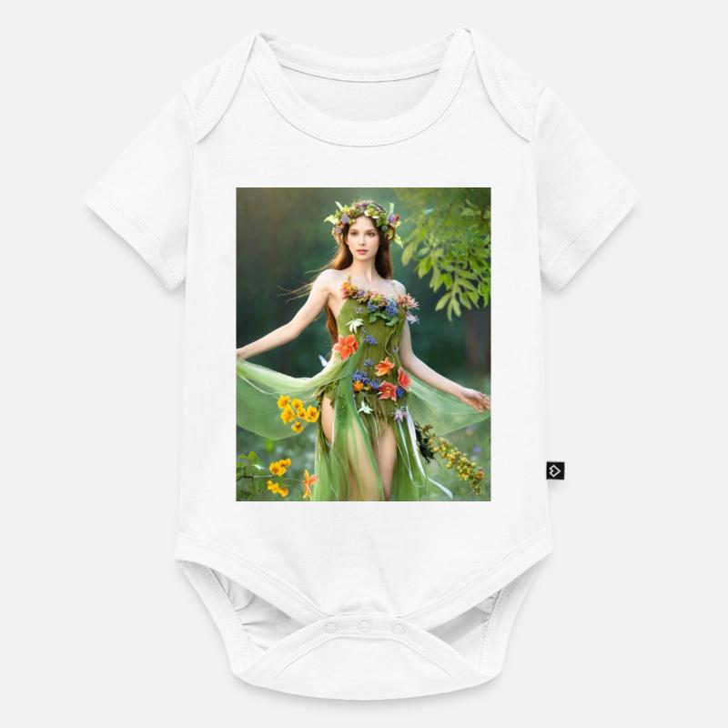 Fée verte. - Body à manches courtes Premium Bébé - blanc