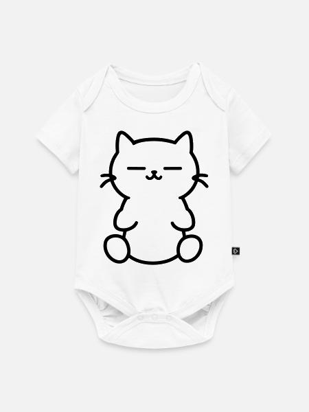 Kätzchen - Baby Premium Kurzarmbody - Weiß