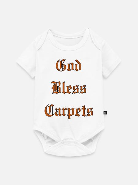 GodBlessCarpets - Baby Premium Kurzarmbody - Weiß