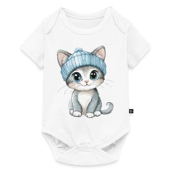 Cat Cute Cute Baby Kids Animal Cartoon - Baby Premium short-sleeve bodysuit - white - Front