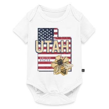 Utah United States Map USA Vintage - Baby Premium short-sleeve bodysuit - white - Front