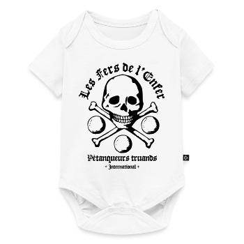 Les Fers de l'Enfer / The Irons of Hell - Pétanque - Baby Premium short-sleeve bodysuit - white - Front