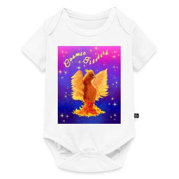 An Orange Cosmic Cyber Bird - Baby Premium short-sleeve bodysuit - white - Front