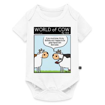 Bob Dylans Freund - Baby Premium Kurzarmbody - Weiß - Vorne