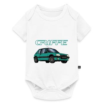 205 1,9 91 Griffe Vert Fluorite - Body à manches courtes Premium Bébé - blanc - Devant