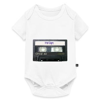 Retro DJ MixTape - Baby Premium Kurzarmbody - Weiß - Vorne