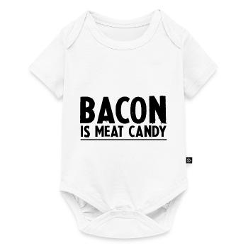 Le bacon est un bonbon à la viande 3 - Body à manches courtes Premium Bébé - blanc - Devant