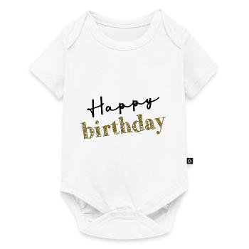 HAPPY BIRTHDAY. HAPPY BIRTHDAY. ANNIVERSARY. - Baby Premium short-sleeve bodysuit - white - Front