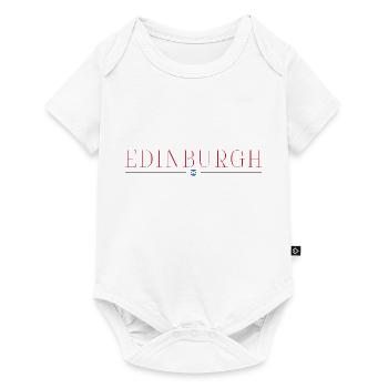 Edinburgh Stil Design T-Shirt - Baby Premium Kurzarmbody - Weiß - Vorne