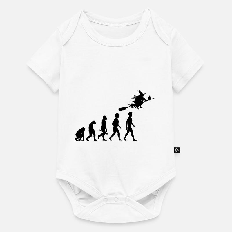 witch witch witch broom witch magic magic4 - Baby Premium short-sleeve bodysuit - white