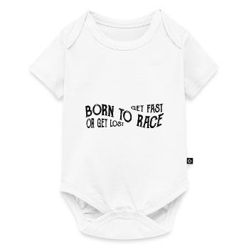 Born to Race Course automobile - Body à manches courtes Premium Bébé - blanc - Devant
