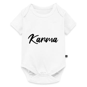 Karma Fate Faith Yoga Karma - Baby Premium short-sleeve bodysuit - white - Front
