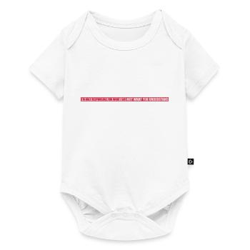 what I say quote - Baby Premium short-sleeve bodysuit - white - Front