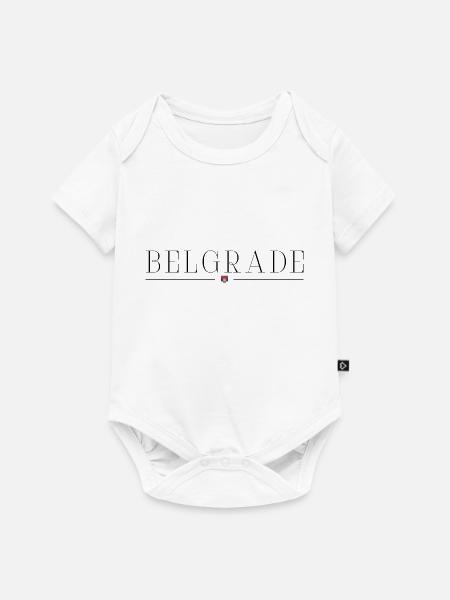 Ich liebe Belgrad - Baby Premium Kurzarmbody - Weiß