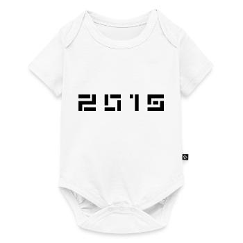 Année de naissance Anniversaire Né en - Fabriqué en 2015 - Body à manches courtes Premium Bébé - blanc - Devant