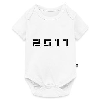Année de naissance Anniversaire Né en - Fabriqué en 2017 - Body à manches courtes Premium Bébé - blanc - Devant