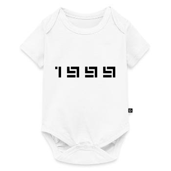 Année de naissance Anniversaire Né(e) en 1999 - Body à manches courtes Premium Bébé - blanc - Devant