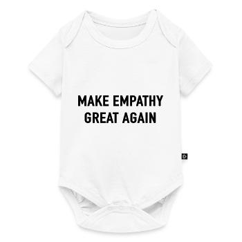 MAKE EMPATHY GREAT AGAIN Love Peace Motto - Baby Premium short-sleeve bodysuit - white - Front