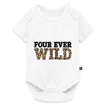 Four Ever Wild 28 - Baby Premium Kurzarmbody - Weiß - Vorne