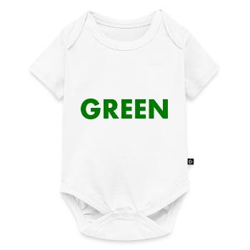 Green - Baby Premium short-sleeve bodysuit - white - Front