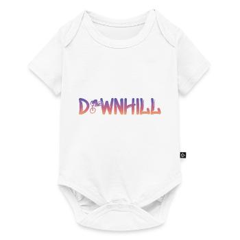 Downhill mit Biker - Baby Premium Kurzarmbody - Weiß - Vorne