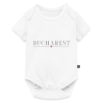 Bucarest : élégance, histoire, style urbain - Body à manches courtes Premium Bébé - blanc - Devant