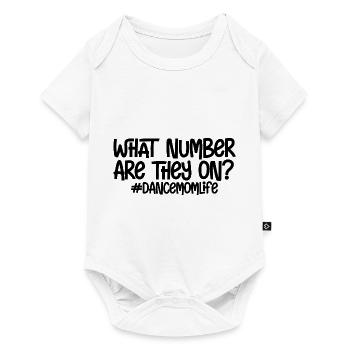 Quel numéro sont-ils #dancemomlife - Body à manches courtes Premium Bébé - blanc - Devant