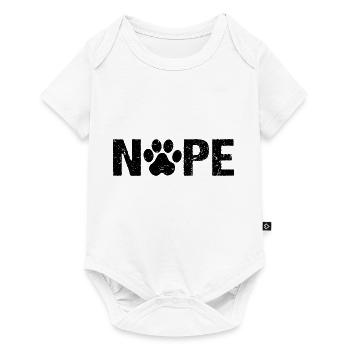Nope Dog Patte de chien - Body à manches courtes Premium Bébé - blanc - Devant